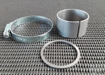 【新製品】KT用マフラープロテクターがCRG JAPANより登場　損傷しやすいマフラージョイント部分を保護