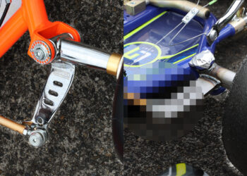 純正オプションと特注品のアッカーマン変更ステアリングナックル