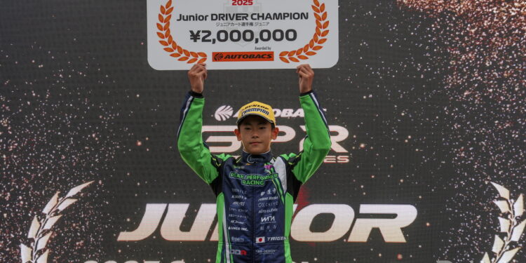 全戦優勝でJAFジュニア部門チャンピオンを獲得した坂野太絃【GPR 2025】